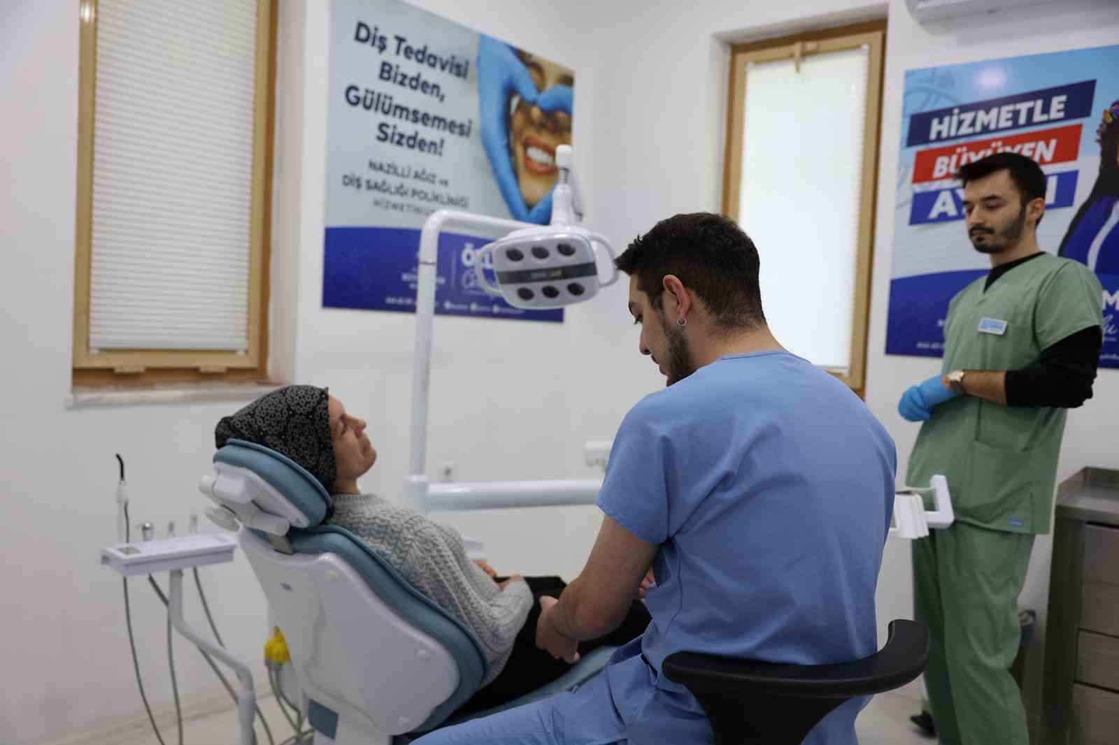 Nazilli Ağız ve Diş Sağlığı Polikliniği&rsquo;ne vatandaşlardan yoğun ilgi

