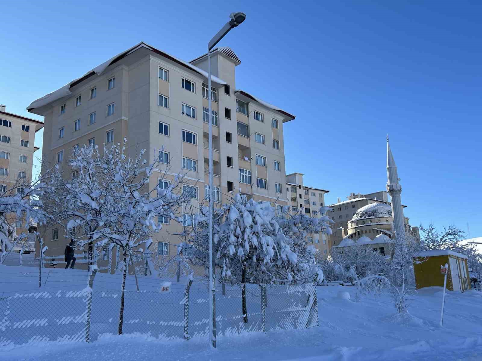 Van&rsquo;da kış mevsiminin son g&uuml;nlerinde kar bereketi
