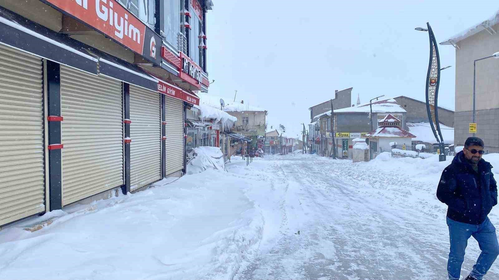 Karlıova&rsquo;da kar ve tipi hayatı olumsuz etkiledi
