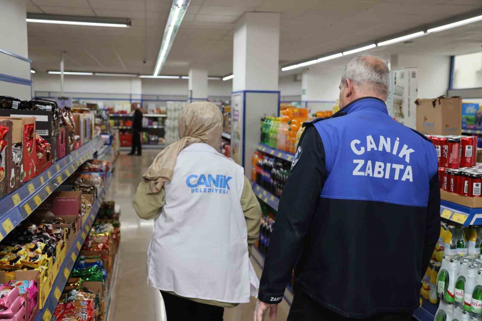 Canik&rsquo;te marketlere sıkı denetim
