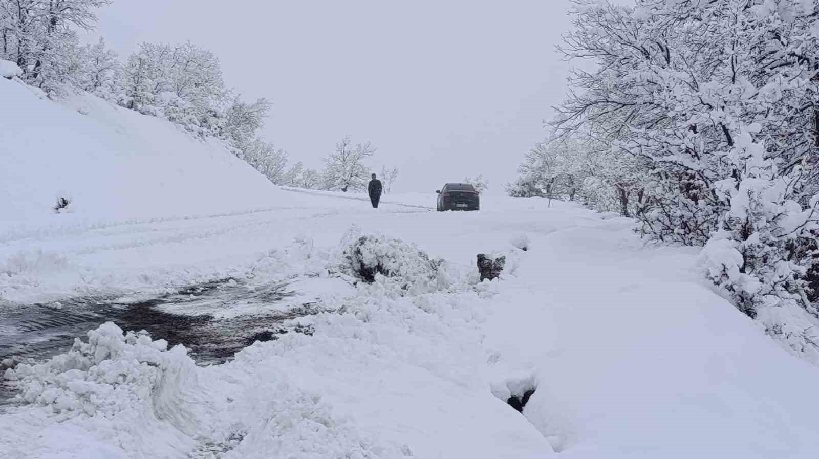Kulp&rsquo;ta kar nedeni ile kapanan yolları a&ccedil;ılıyor
