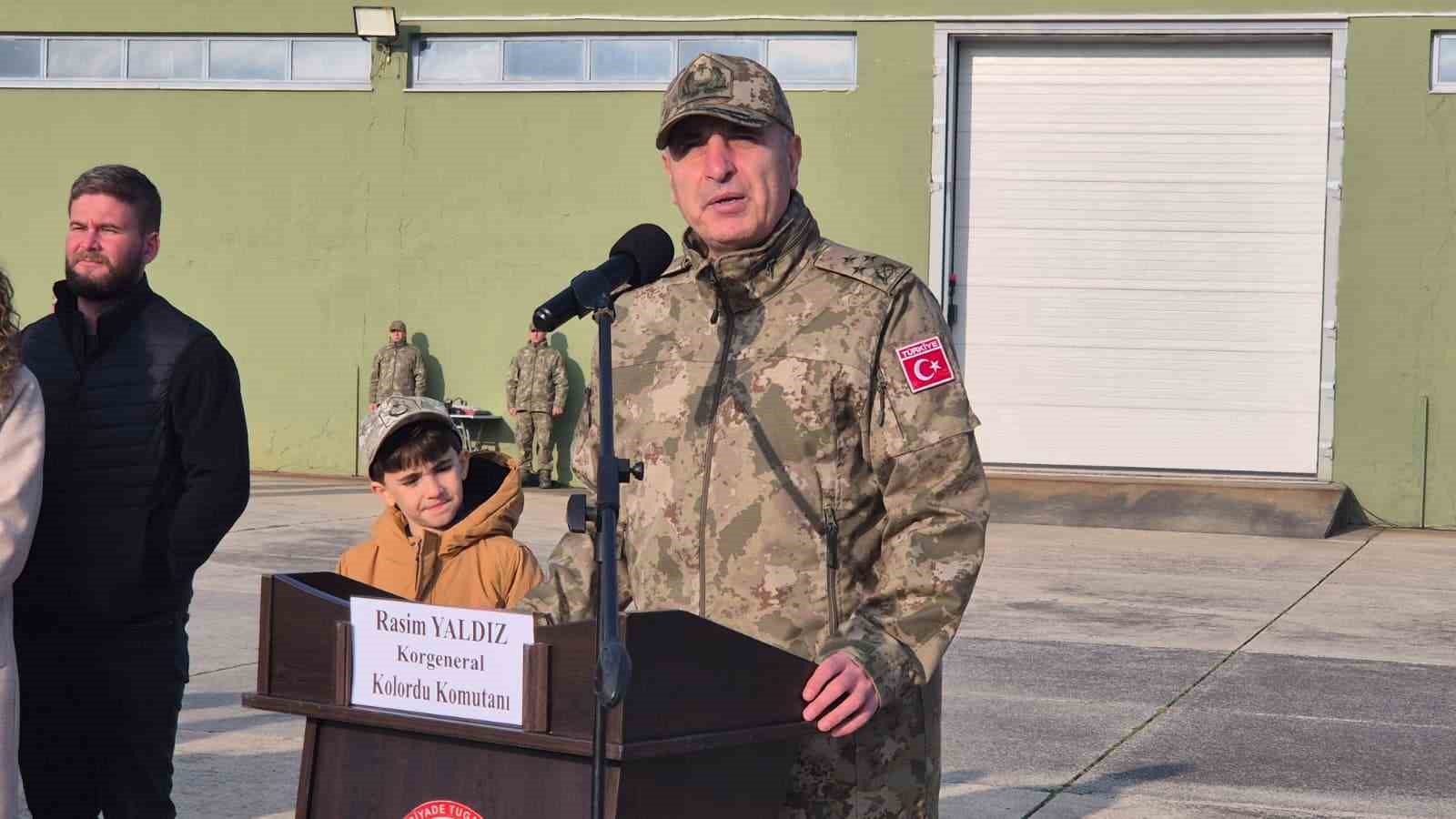 NATO tatbikatından d&ouml;nen Mehmet&ccedil;ik &Ccedil;orlu&rsquo;da t&ouml;renle karşılandı
