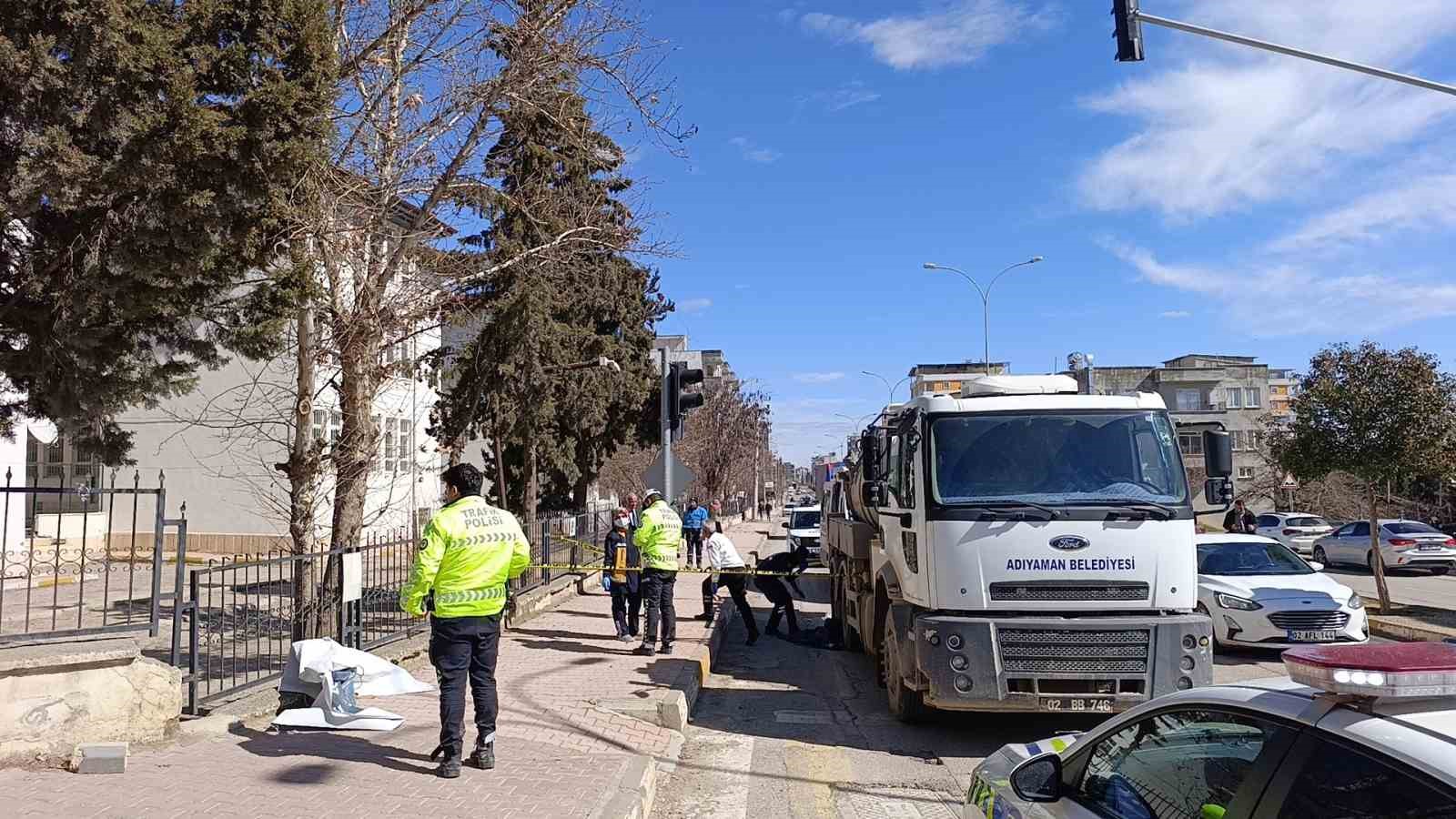 Tanker altında kalan yaya, hayatını kaybetti