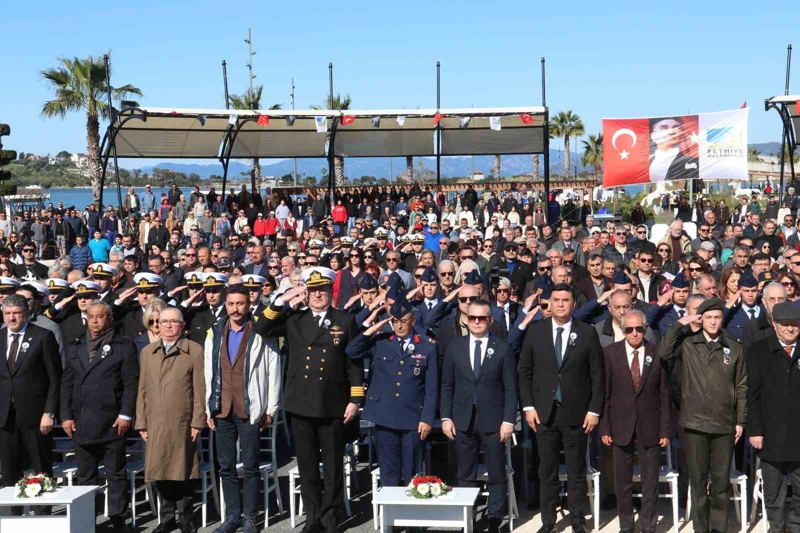 Fethiye&rsquo;de Şehit Fethi Bey, 112. Şehadet Yılı&rsquo;nda anıldı
