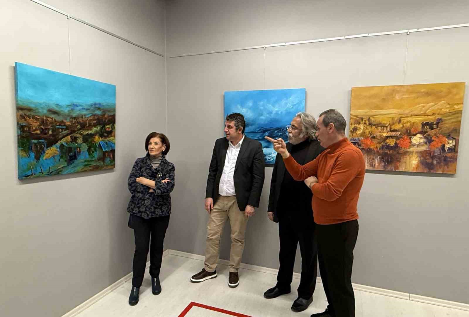 Ressam Cemil Candaş, "Sessizliğin renk dili" temalı sergi açtı