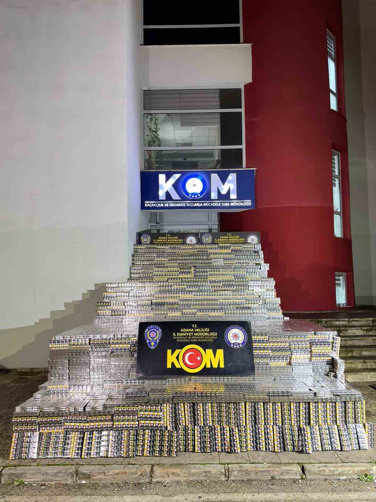 150 bin paket sigara yakalattı, &rsquo;bardak&rsquo; savunması yaptı
