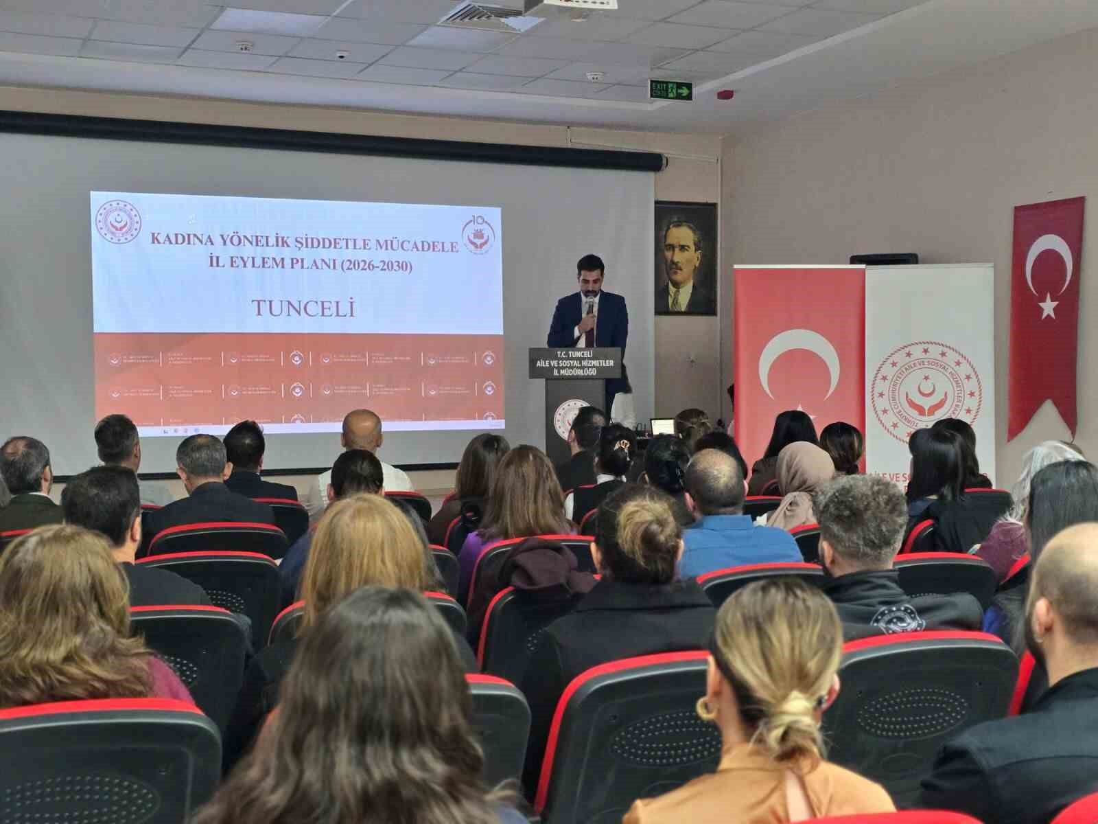 Tunceli’de kadına yönelik şiddetle mücadelede yerel yol haritası belirlendi