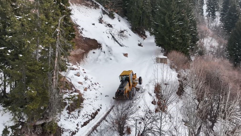 Artvin Orman B&ouml;lge M&uuml;d&uuml;rl&uuml;ğ&uuml;&rsquo;nden karla m&uuml;cadeleye destek
