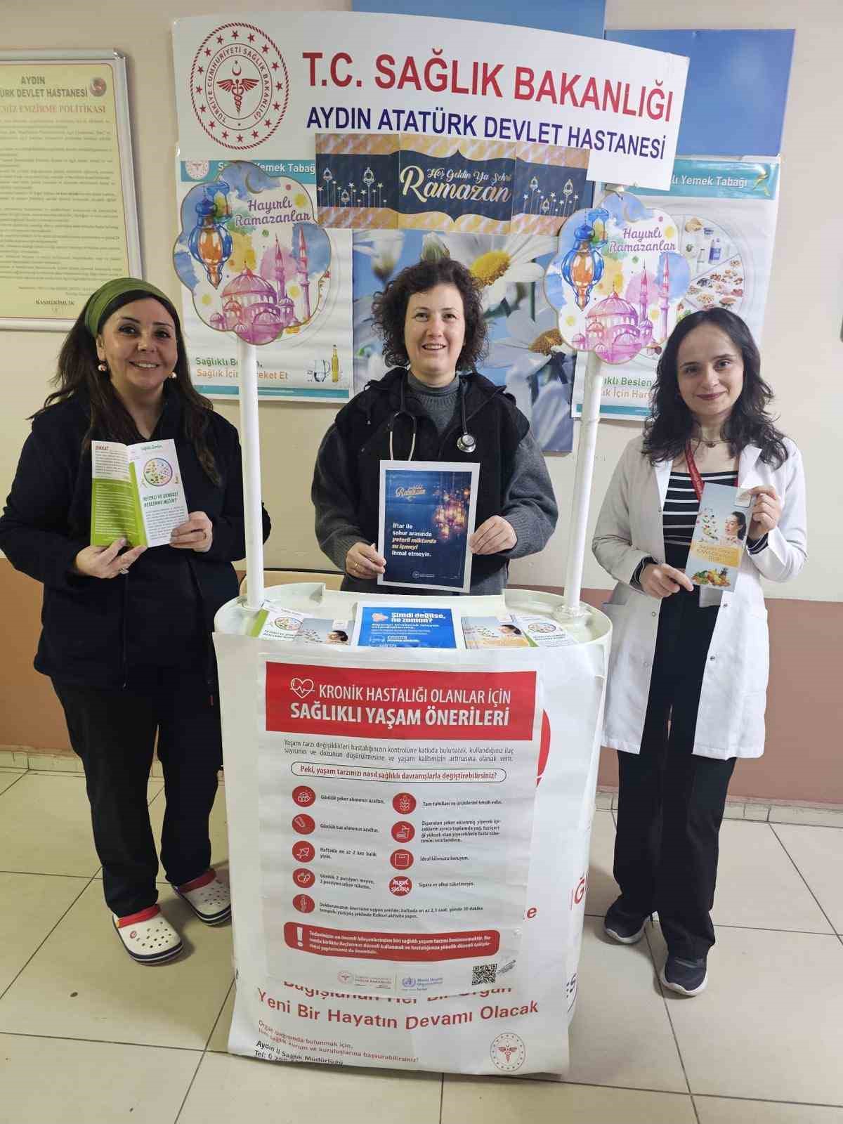 Aydın Devlet Hastanesi&rsquo;nden Ramazan&rsquo;da sağlık hamlesi
