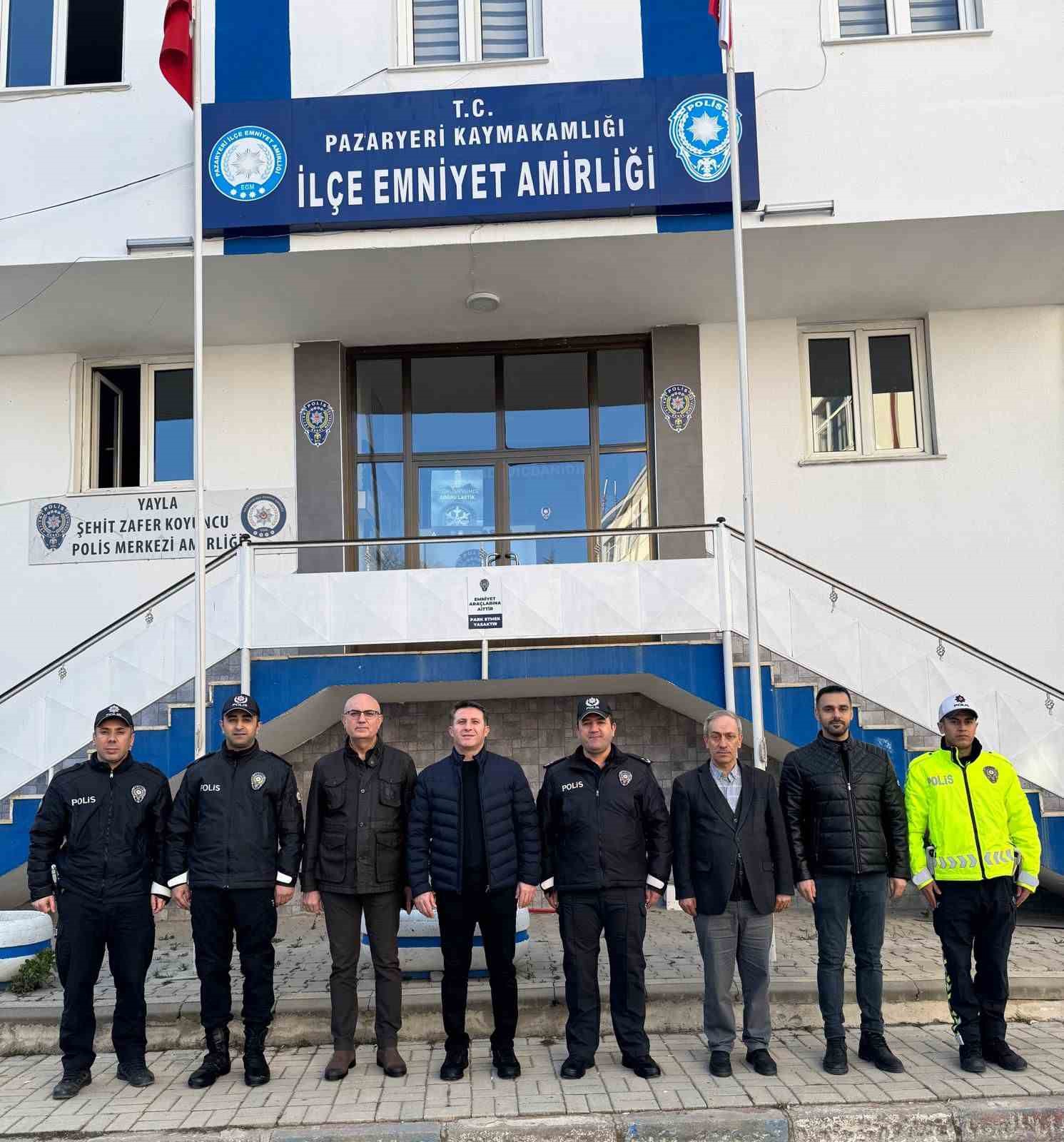 İl Emniyet M&uuml;d&uuml;r&uuml; &Ccedil;ağlar&rsquo;dan Pazaryeri&rsquo;ne yakın takip
