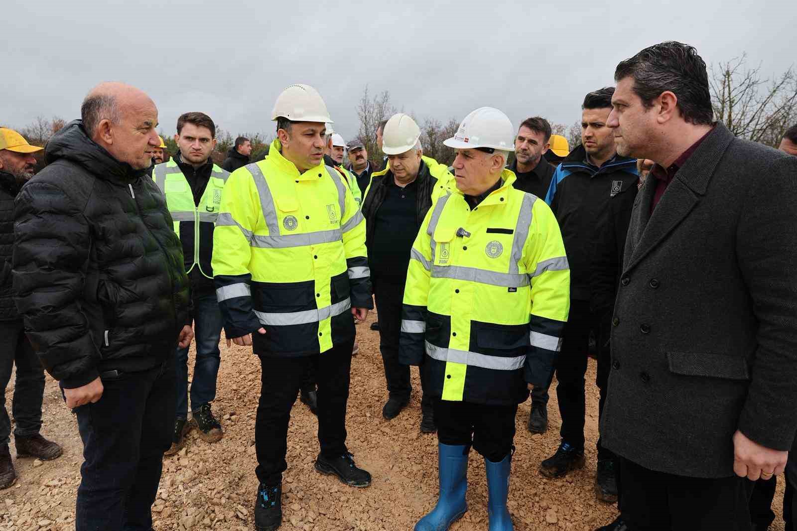 Bursa B&uuml;y&uuml;kşehirden Nil&uuml;fer&rsquo;e yeni su deposu
