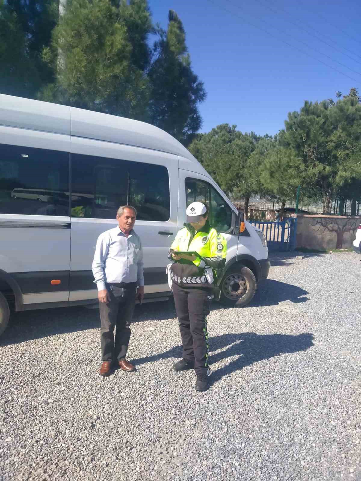 Gazipaşa&rsquo;da &ouml;ğrenci servislerine sıkı denetim
