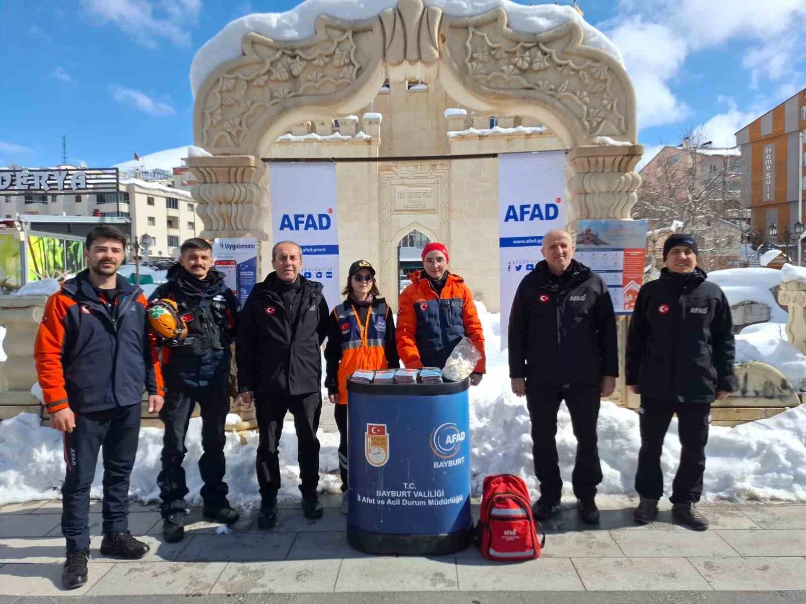 Bayburt’ta ’Deprem Haftası’ etkinlikleri başladı