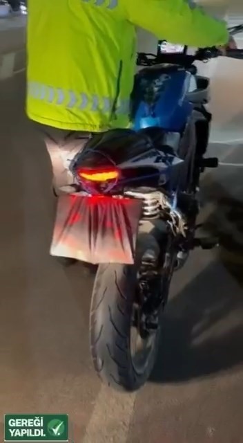 Abart egzoz bulunan 81 araç trafikten men edildi: 901 bin lira ceza