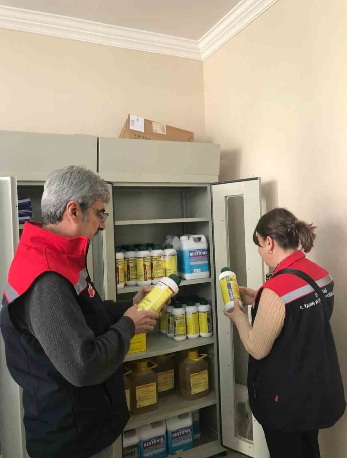 Tekirdağ’da zirai ilaç denetimi