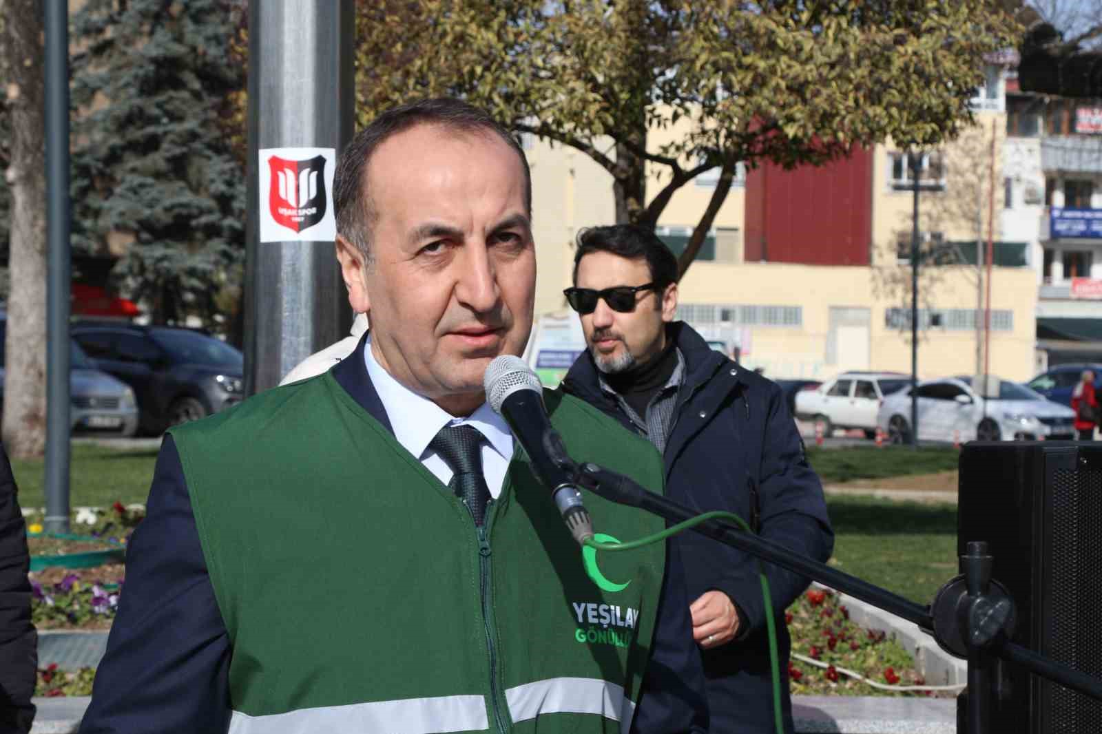 Yeşilay&rsquo;dan Uşak&rsquo;ta farkındalık y&uuml;r&uuml;y&uuml;ş&uuml;
