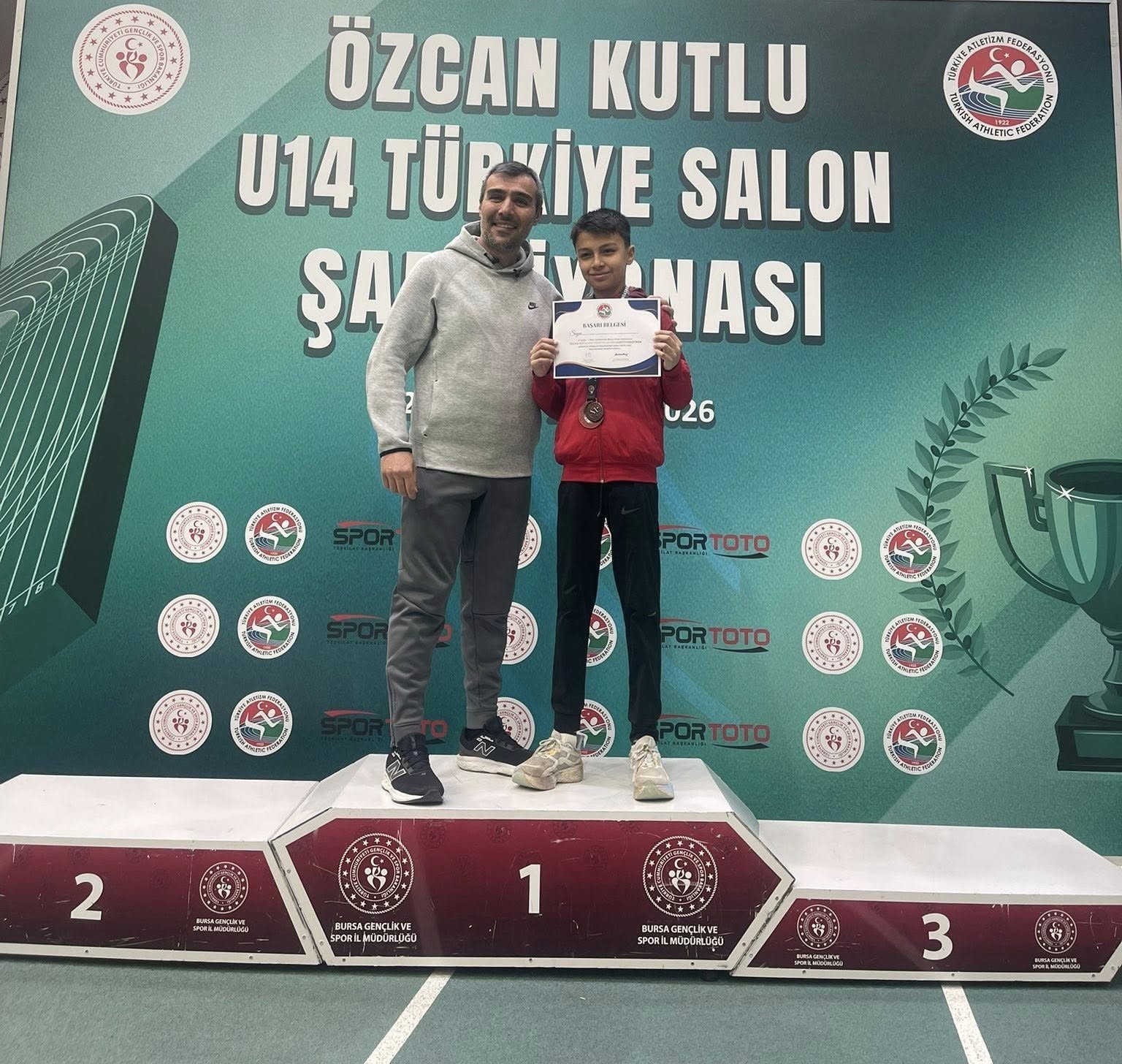Kayserili sporcu Türkiye üçüncüsü oldu