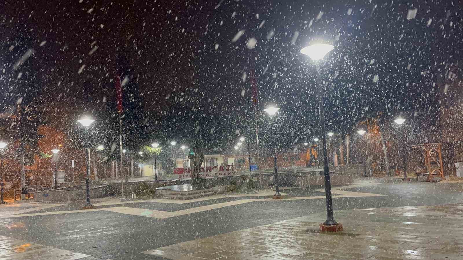 Kastamonu’da kar yağışı etkili oldu