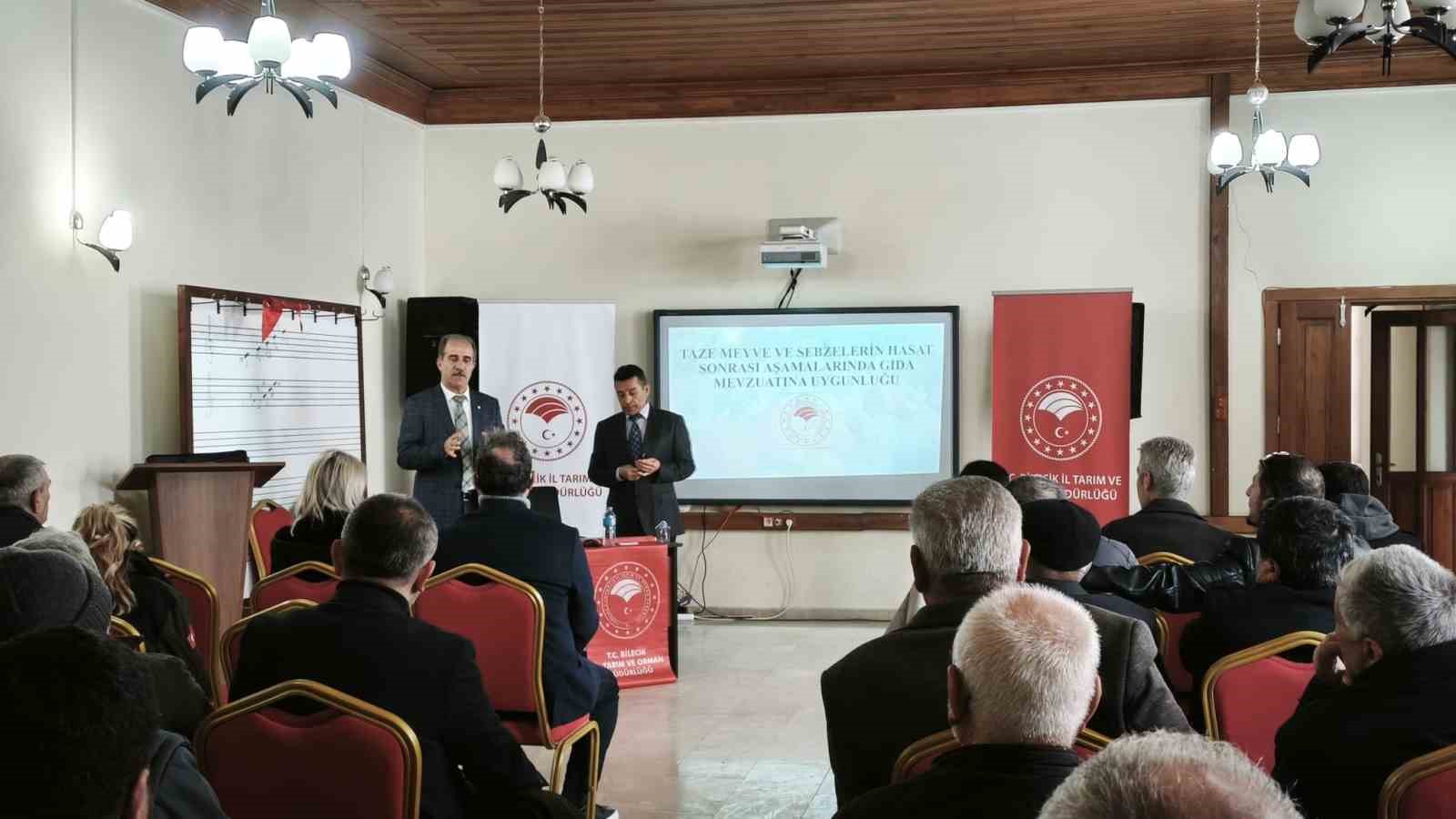 Bilecik&rsquo;te &uuml;reticilere &lsquo;Gıda Hijyeni&rsquo; ile &rsquo;B-Re&ccedil;ete&rsquo; bilgilendirmesi
