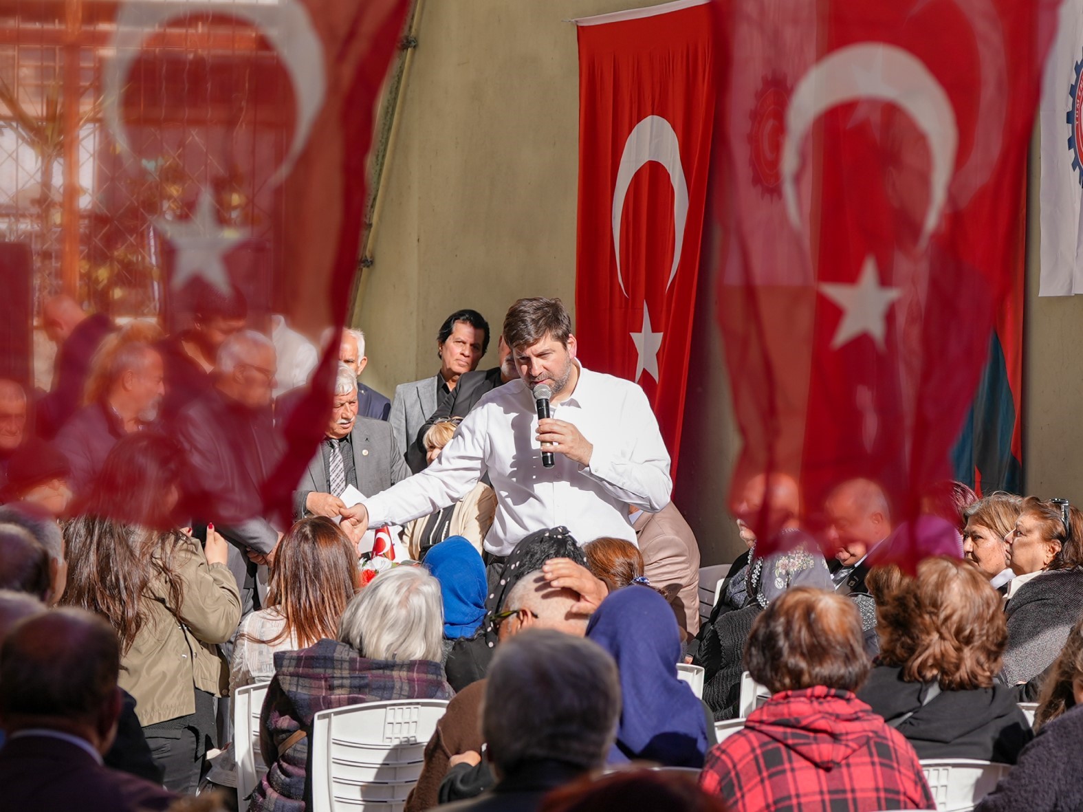 Başkan Bolta&ccedil; emeklilerle projeleri paylaştı
