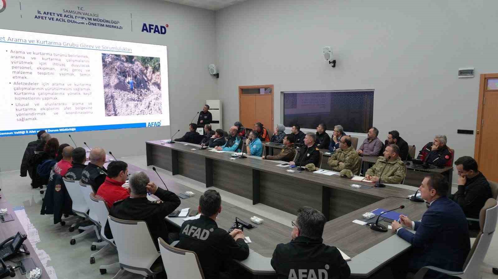 Samsun&rsquo;da afet m&uuml;dahale planı toplantısı
