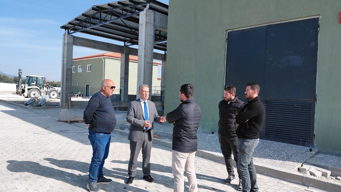 Başkan Erol, Atıksu Tesisi inşaatını inceledi
