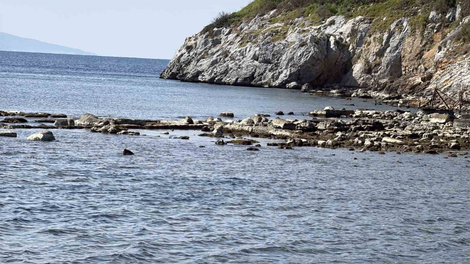 G&uuml;m&uuml;şl&uuml;k koyunda sular &ccedil;ekildi, 3 bin 500 yıllık kral yolu ortaya &ccedil;ıktı
