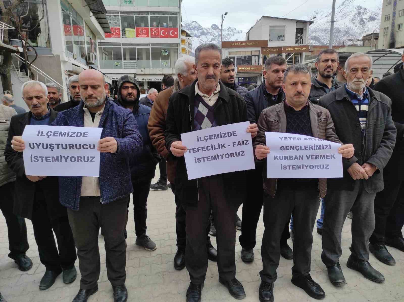Batman’da uyuşturucu, tefecilik ve kumar protestosu