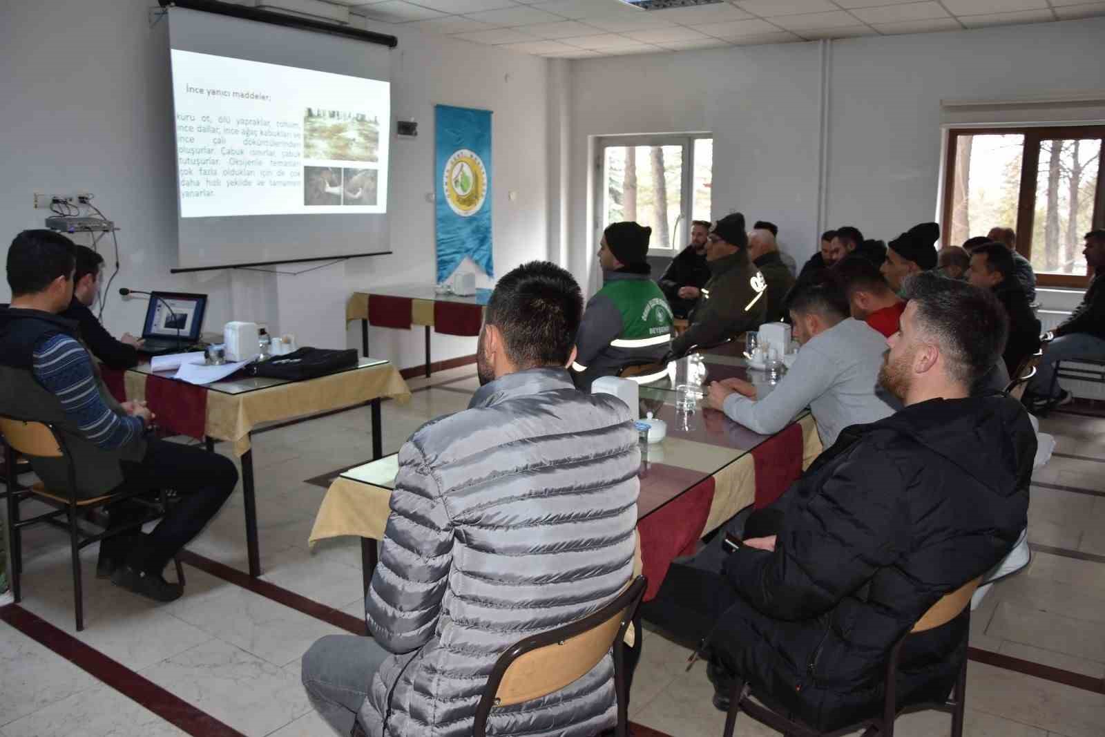 Beyşehir’de orman yangınlarına karşı müdahale eğitimi verildi