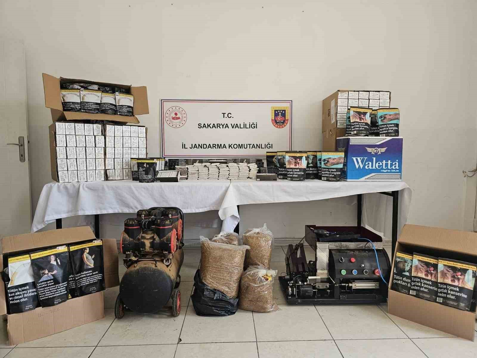 Sakarya&rsquo;da ka&ccedil;ak t&uuml;t&uuml;n operasyonu
