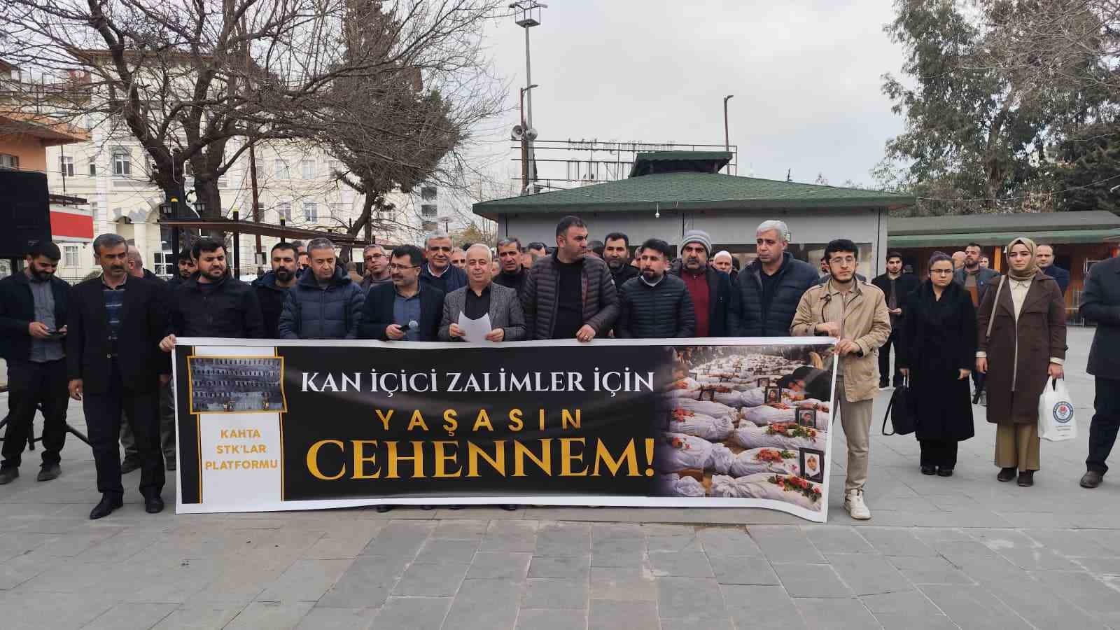 Kahta&rsquo;da, ABD ve İsrail&rsquo;in İran&rsquo;a saldırıları protesto edildi
