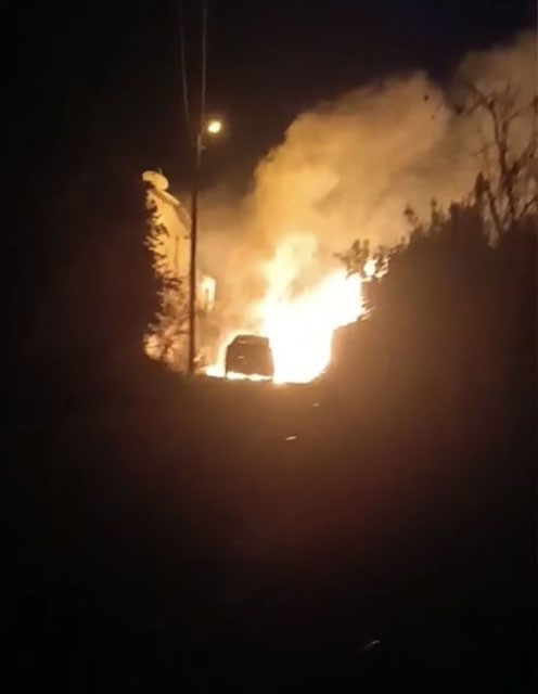 Osmaniye&rsquo;de park halindeki otomobilde &ccedil;ıkan yangın s&ouml;nd&uuml;r&uuml;ld&uuml;
