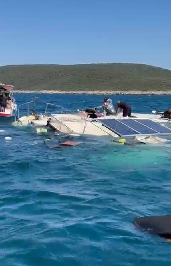 G&uuml;ll&uuml;k K&ouml;rfezi&rsquo;nde amat&ouml;r balık&ccedil;ı teknesi battı
