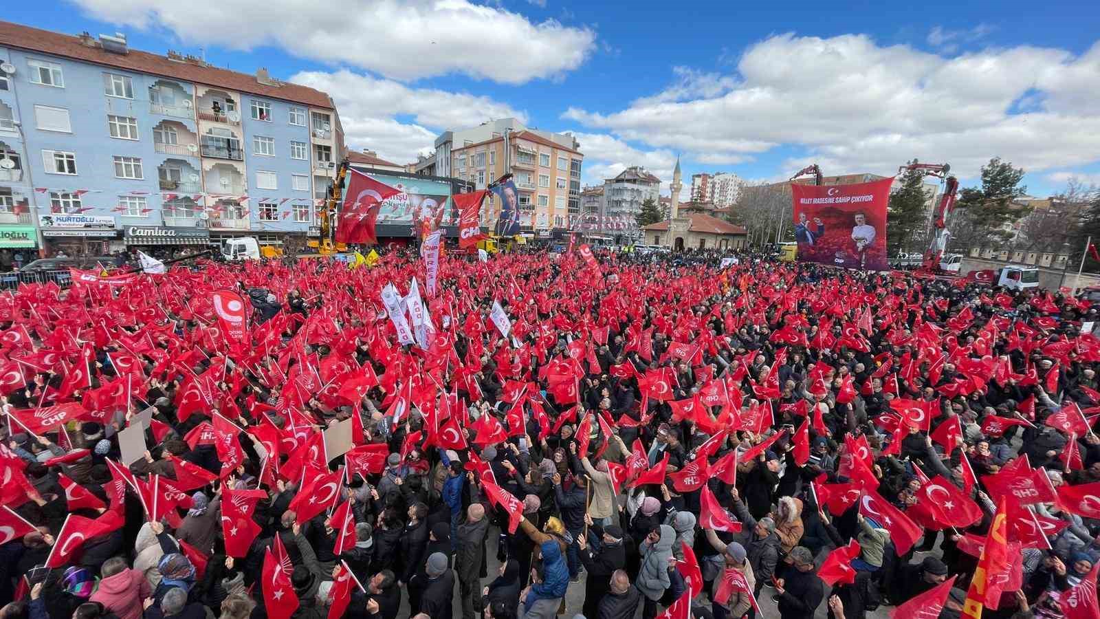 CHP Genel Başkanı &Ouml;zel: "Karaman&rsquo;da da T&uuml;rkiye&rsquo;de de mutlaka birinci parti olacağız"
