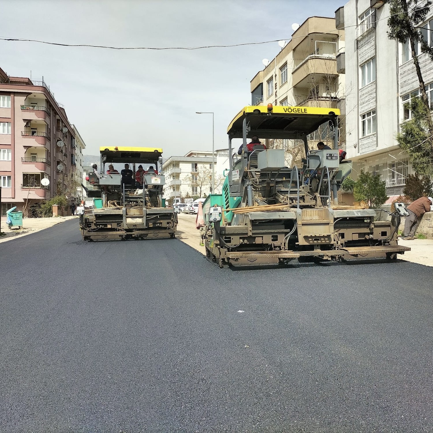 Kahramanmaraş’ta asfalt yenileme çalışmaları sürüyor