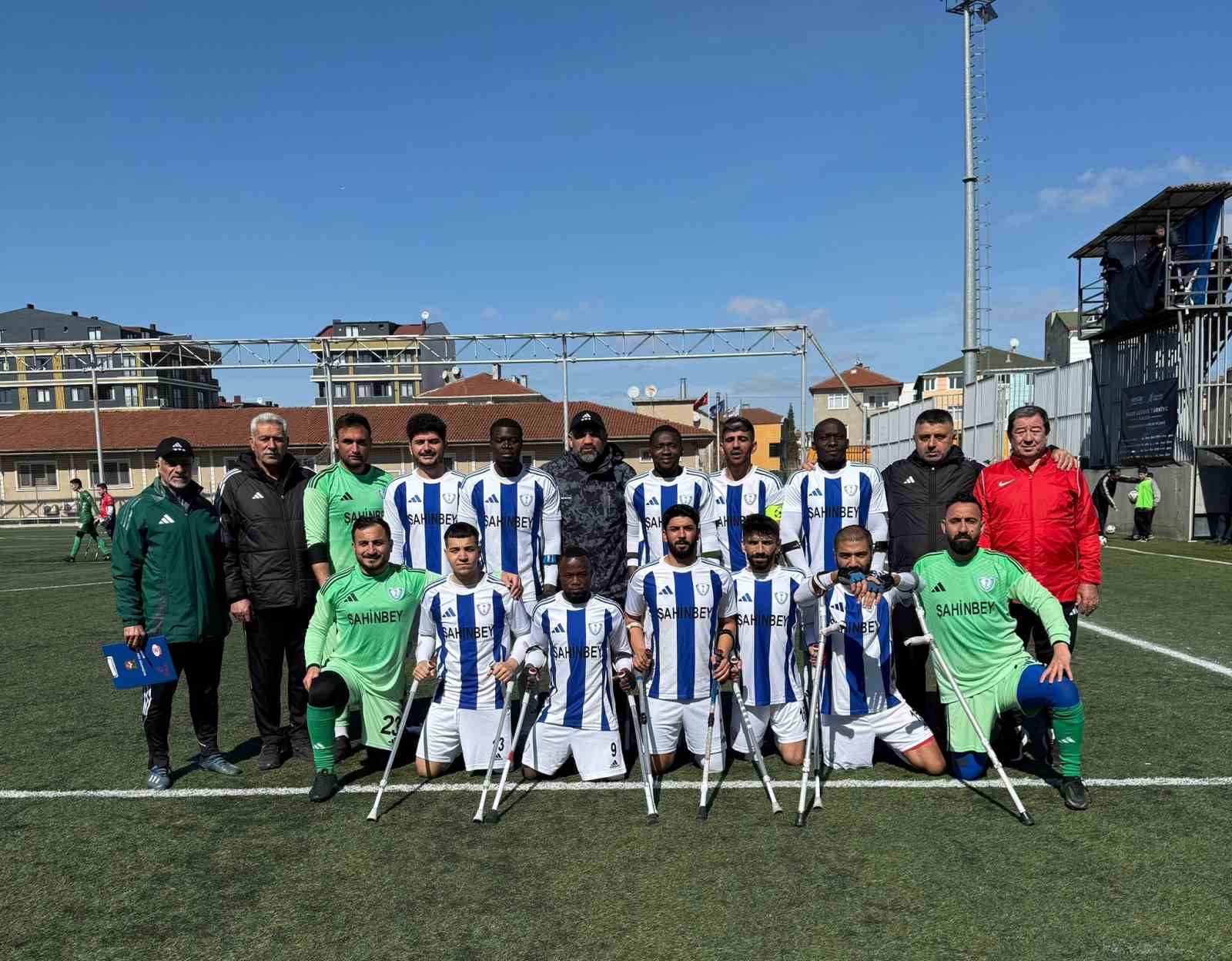 Şahinbey Ampute deplasmandan galibiyetle d&ouml;nd&uuml;
