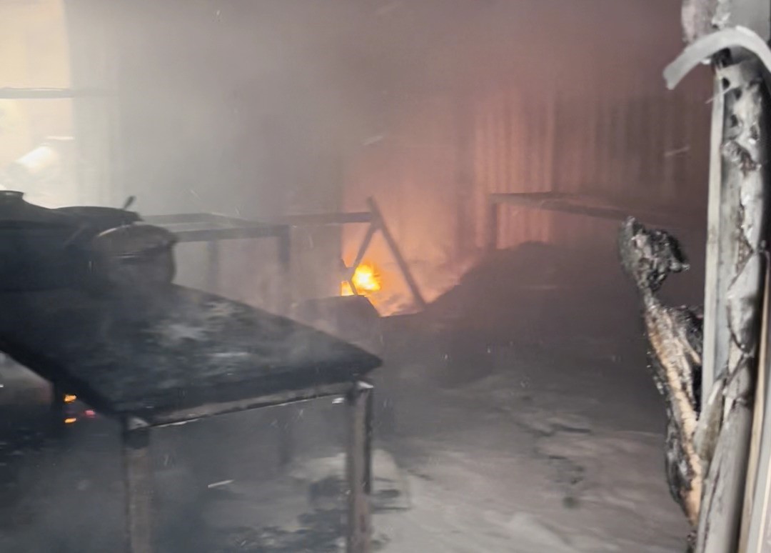 Samsun&rsquo;da şantiyede yangın
