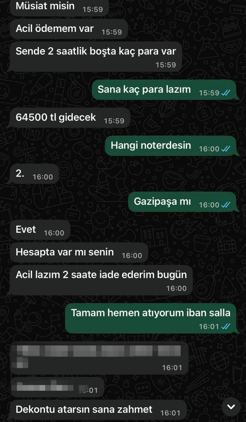 Telefon hattı kopyalanıp arkadaşlarından para istendi: "Benim canım yandı, başkasının yanmasın"
