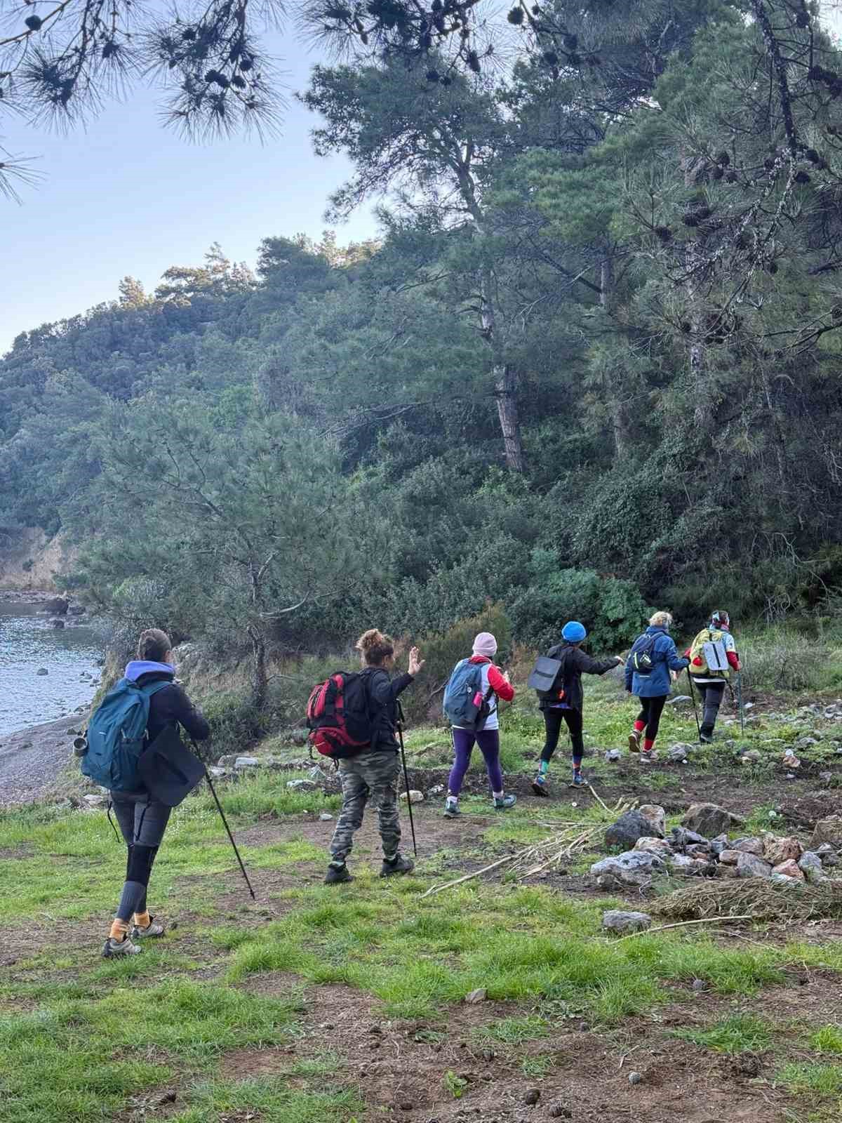 Dat&ccedil;a&rsquo;da kadınlar 8 Mart i&ccedil;in doğada y&uuml;r&uuml;d&uuml;

