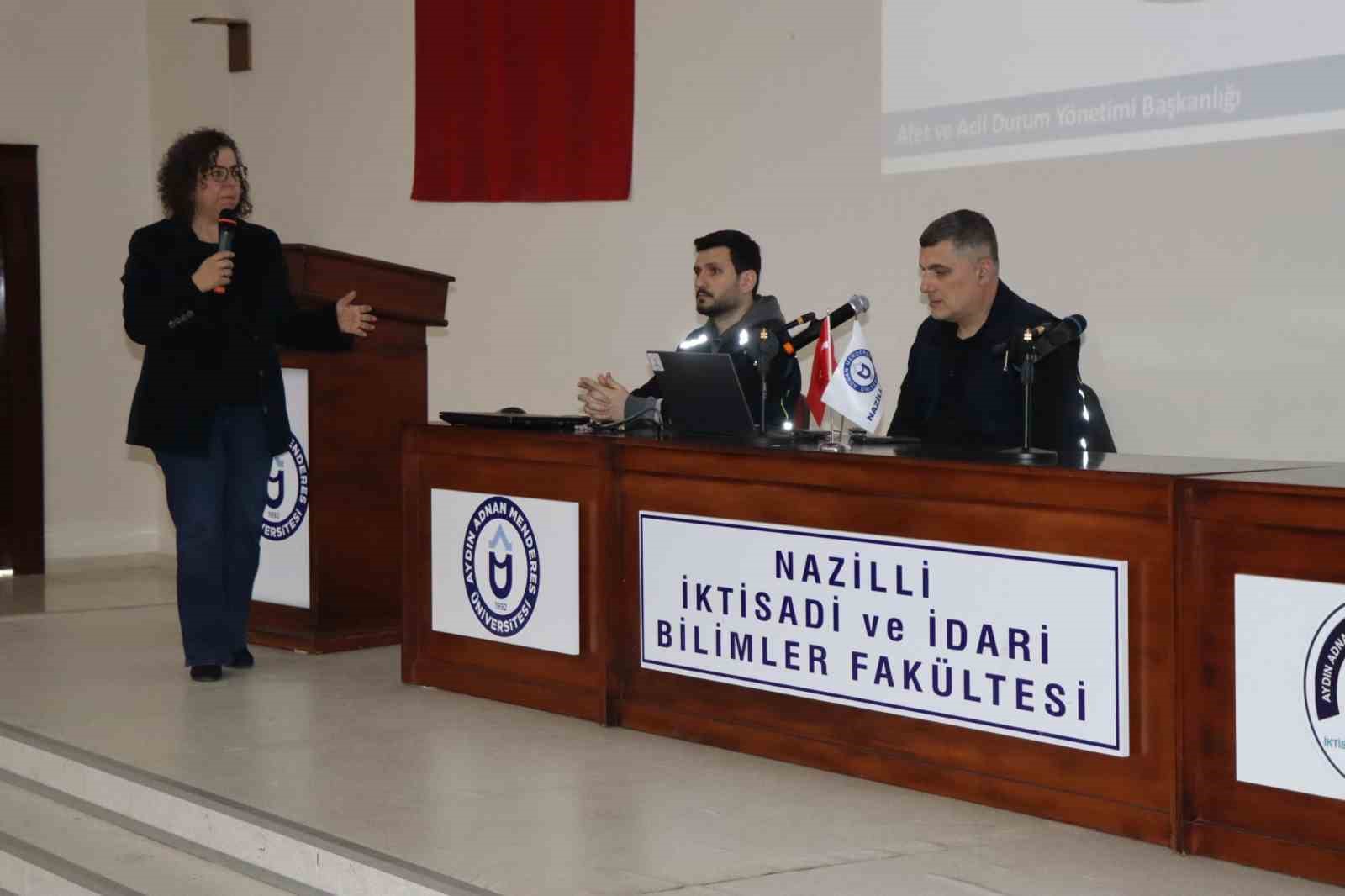 NAFAD ekiplerinden &ouml;ğrencilere eğitim
