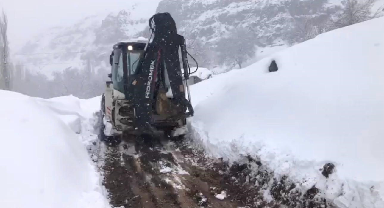 Şırnak’ta kar yolları kapattı