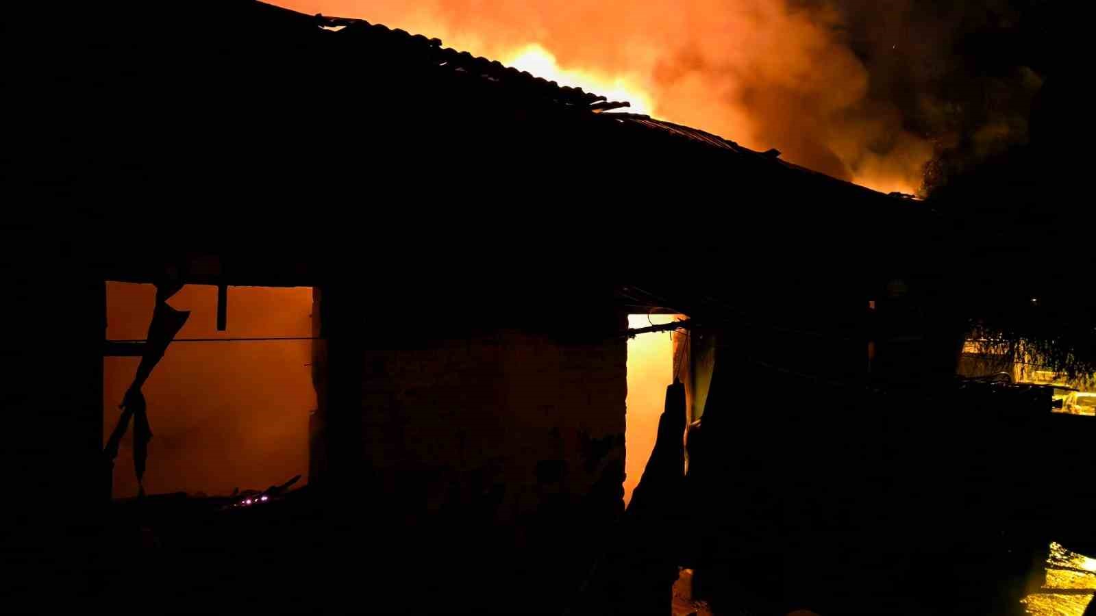 Sultanhisar&rsquo;da m&uuml;stakil ev alevlere teslim oldu
