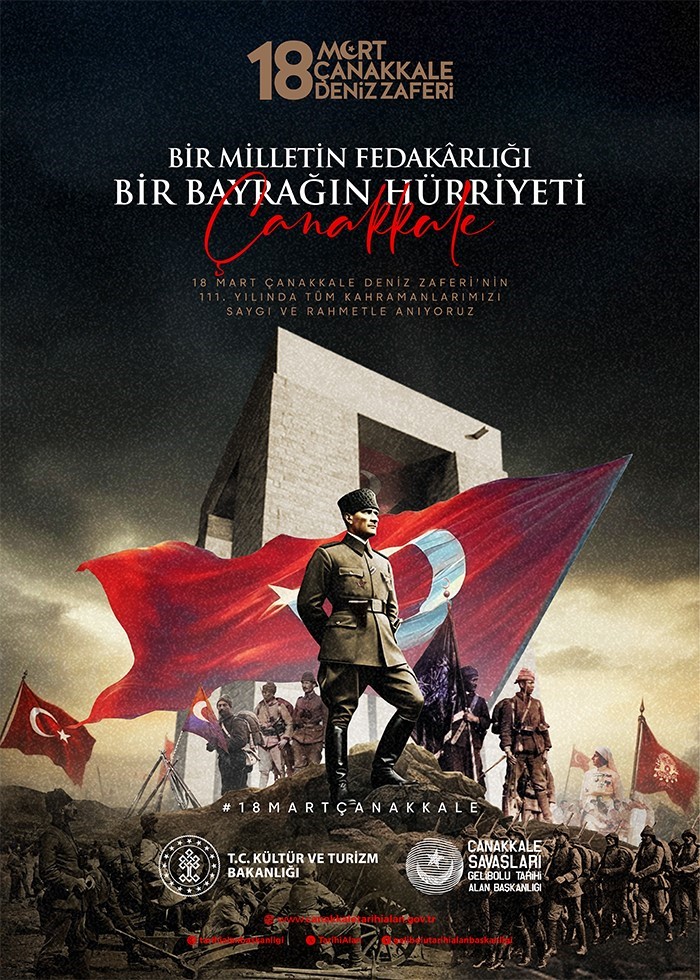 &Ccedil;anakkale Deniz Zaferi "Bir Milletin Fedakarlığı, Bir Bayrağın H&uuml;rriyeti" temasıyla anılacak
