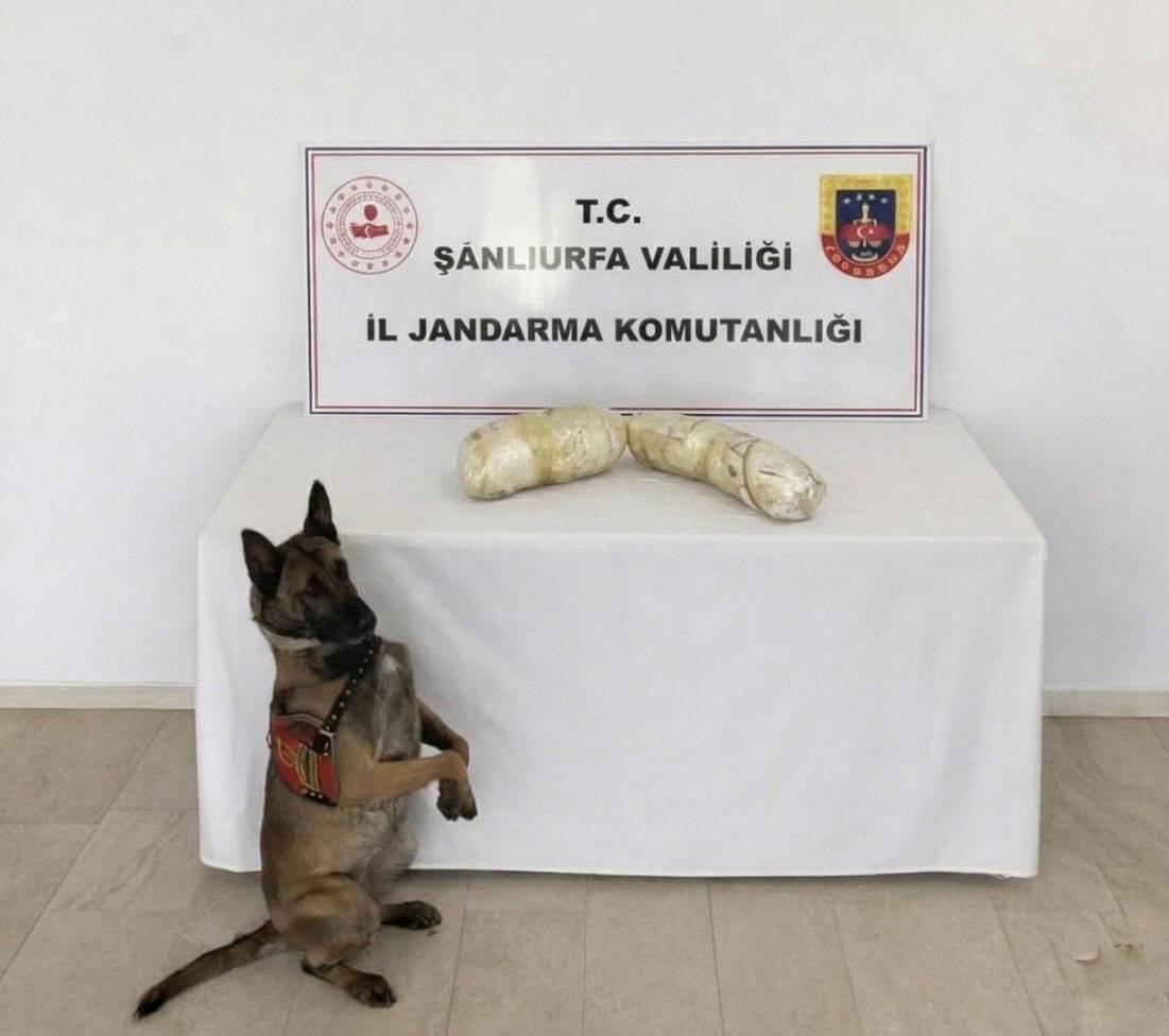 Şanlıurfa’da 2 kilogram uyuşturucu ele geçirildi: 2 gözaltı