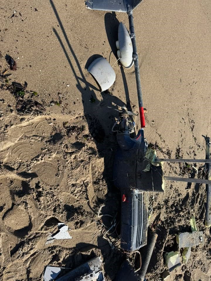 Halk plajındaki İHA, S.A.S. timleri tarafından imha edildi
