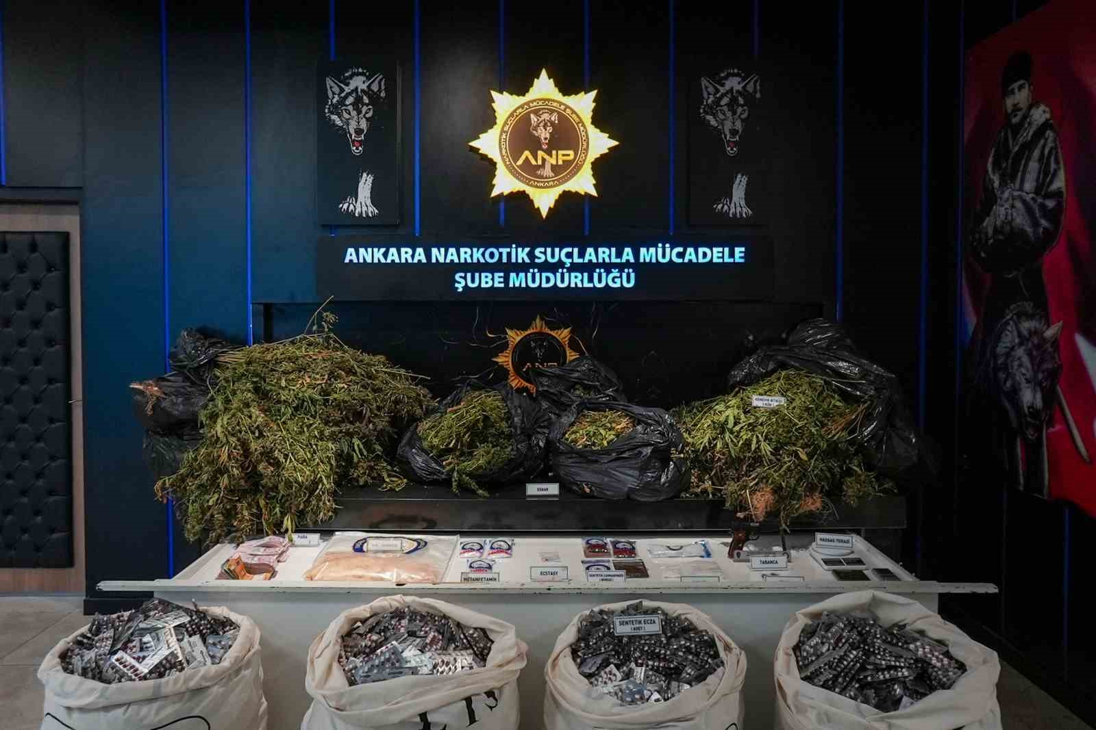 Ankara&rsquo;da narkotik operasyonu: 105 g&ouml;zaltı
