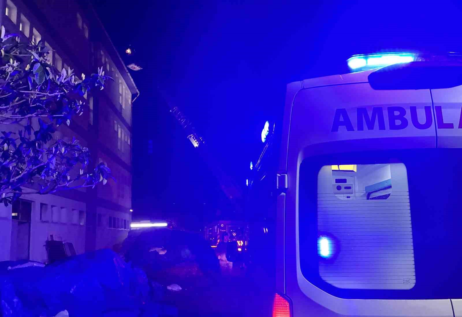 Ordu&rsquo;da &ouml;ğrenci pansiyonunda baca yangını
