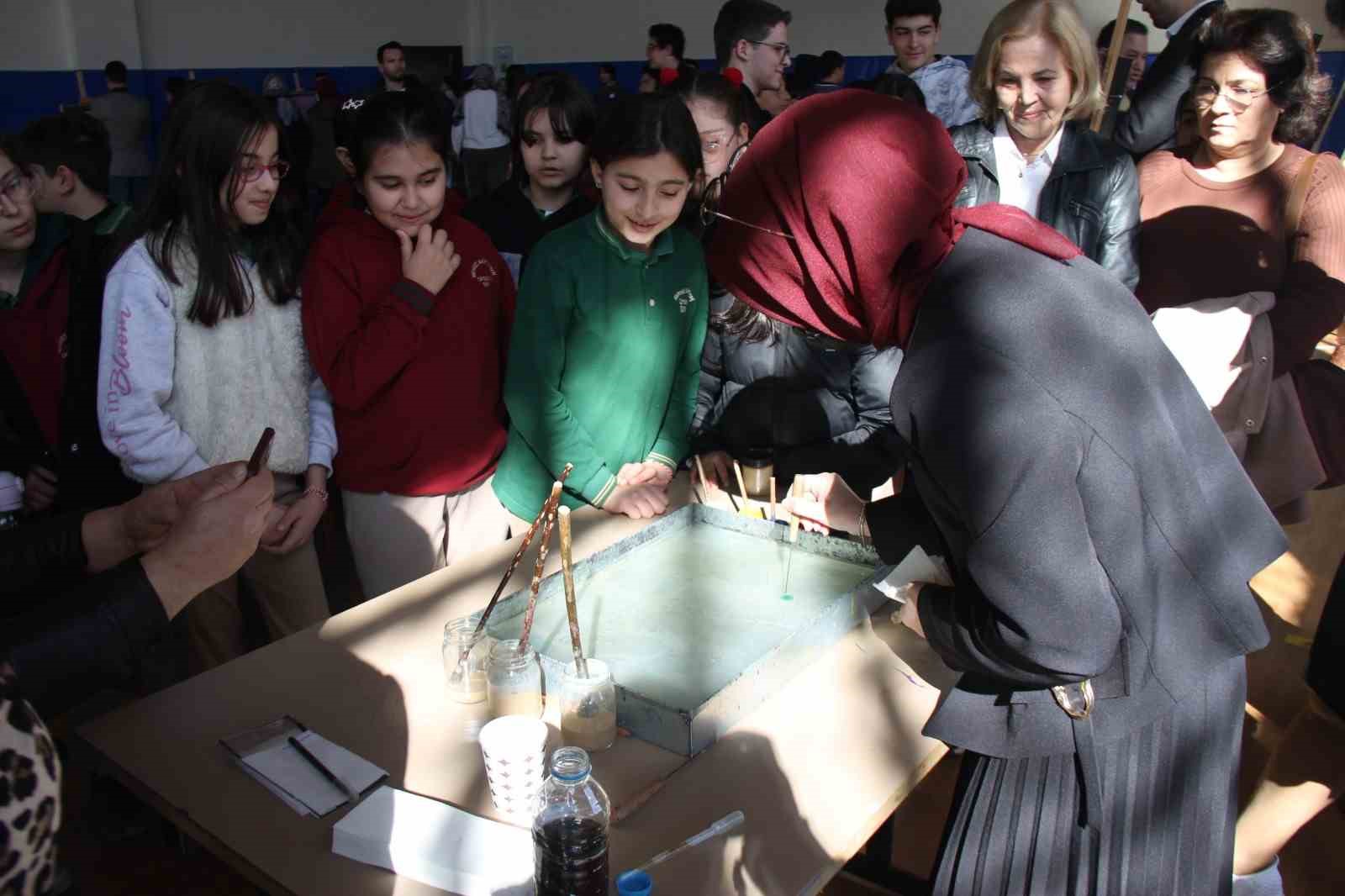 Serik&rsquo;te "ebru, hat ve naht" sanat sergisi a&ccedil;ıldı
