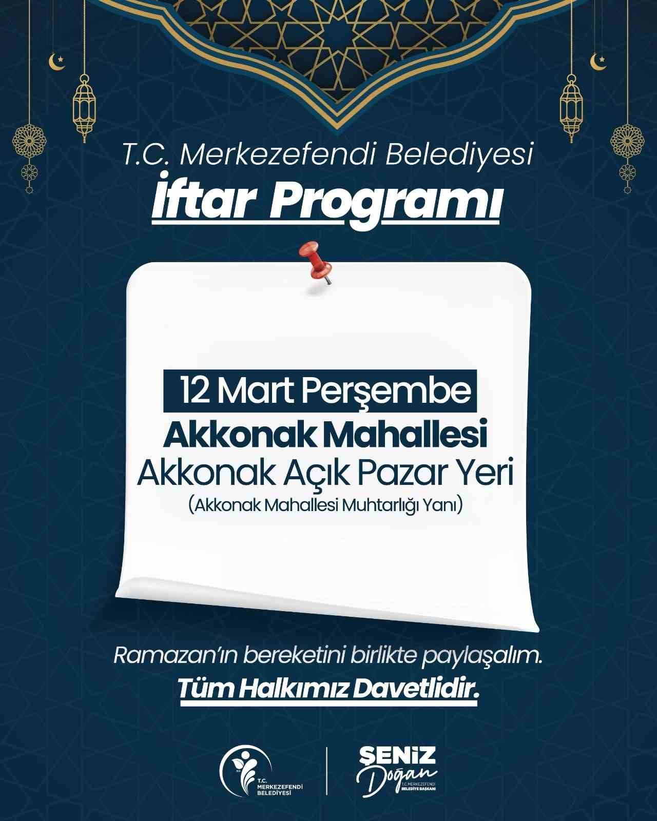 Merkezefendi Belediyesinin g&ouml;n&uuml;l sofrası Akkonak Mahallesi&rsquo;ne kurulacak
