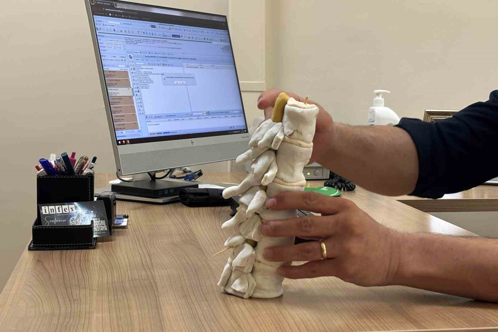 G&uuml;m&uuml;şhane&rsquo;de bel fıtığı vakaları T&uuml;rkiye ortalamasının &uuml;zerinde
